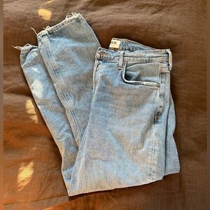 Agolde High Rise Straight Leg Jeans